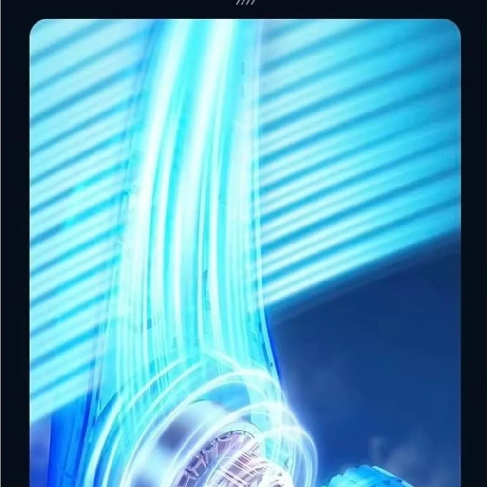 Wireless Neck Fan - Blue and White